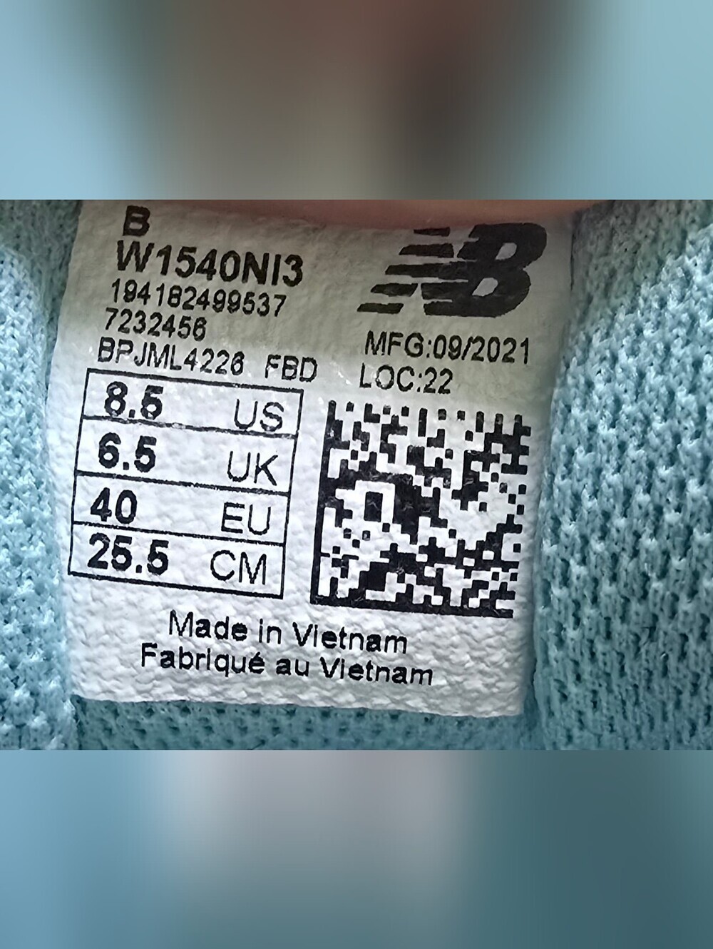 New Balance 1540v3 Motion Control Running Shoes – Indigo / Blue & white Size 8.5 - Picture 5 of 10